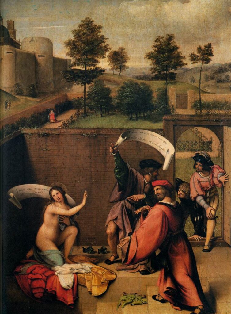 "Susanna And The Elders," by Lorenzo Lotto.