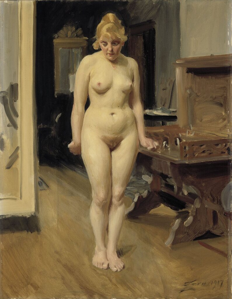 "The Shy Model," by Anders Zorn.