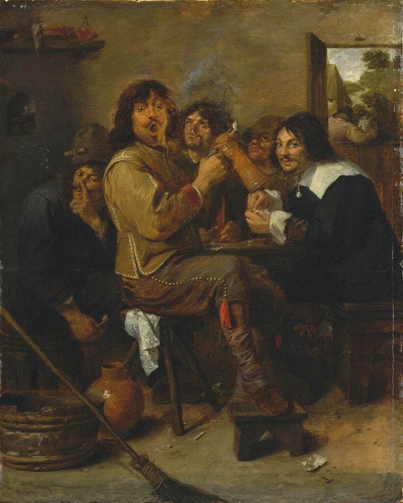 "The Smokers," by Adriaen Brouwer.