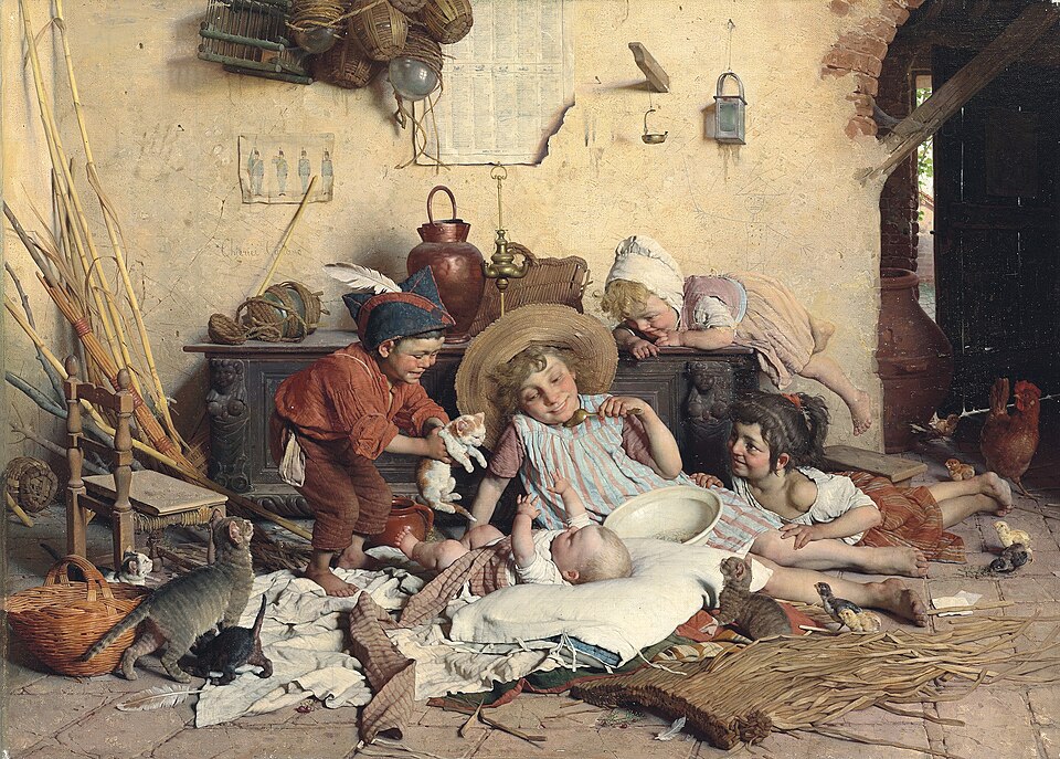 "Childhood Joys," by Gaetano Chierici.