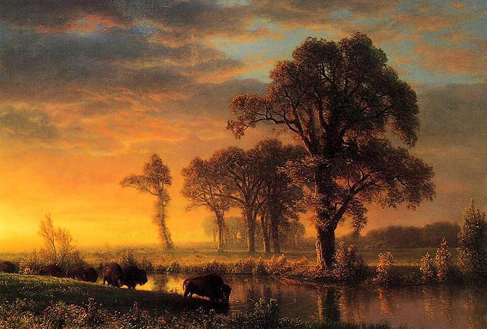 "Western Kansas," by Albert Bierstadt, 1875.