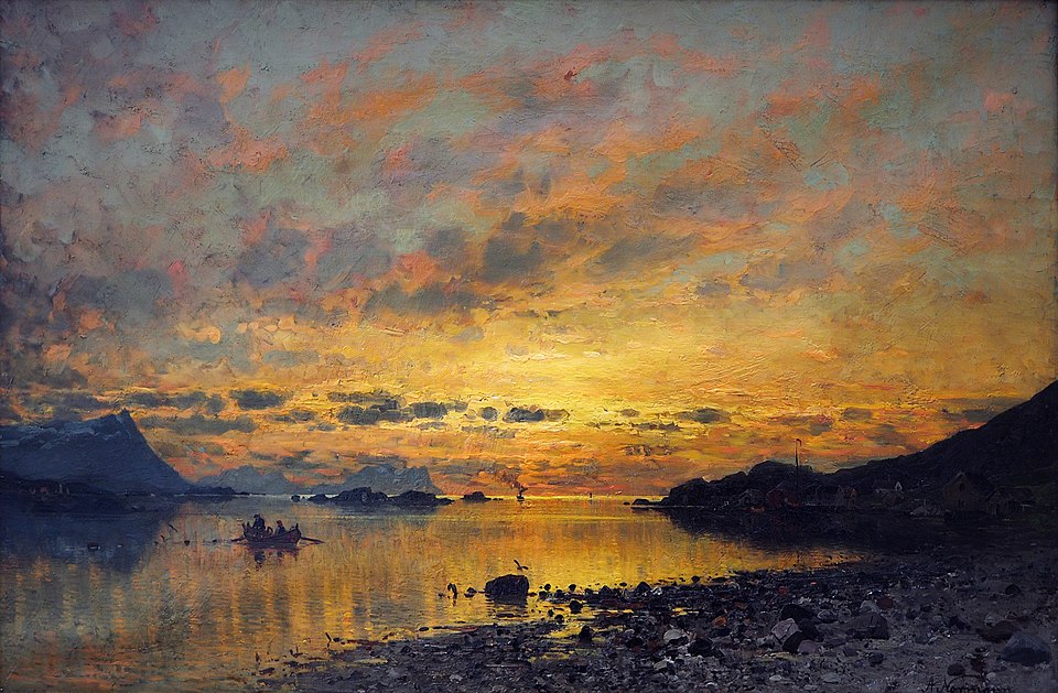 "Midnight In Norway," by Eilert Adelsteen Normann.