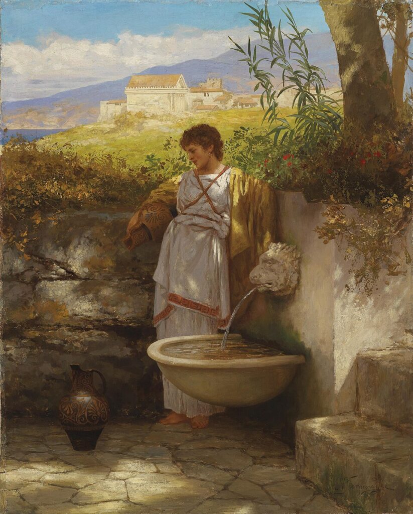 "By The Fountain," by Henryk Siemiradzki.