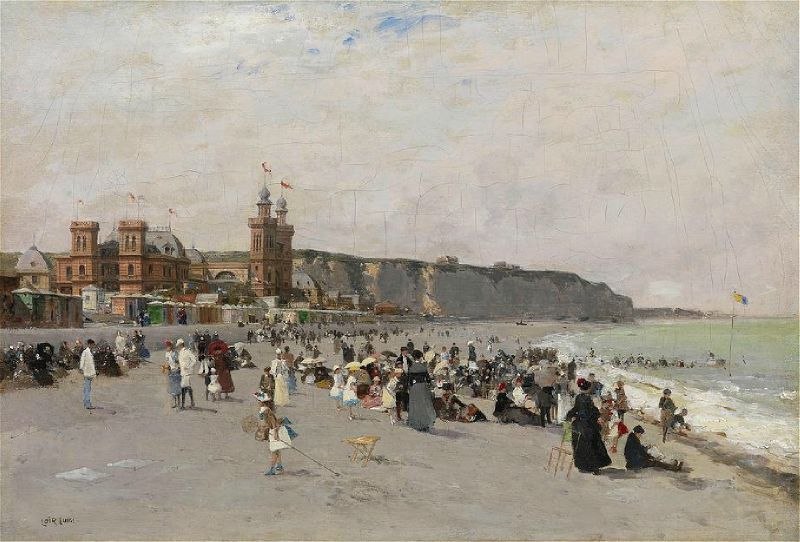 "Beach," by Luigi Loir.