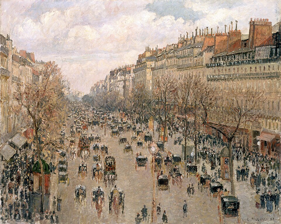 "Boulevard Montmartre," by Camille Pissarro.