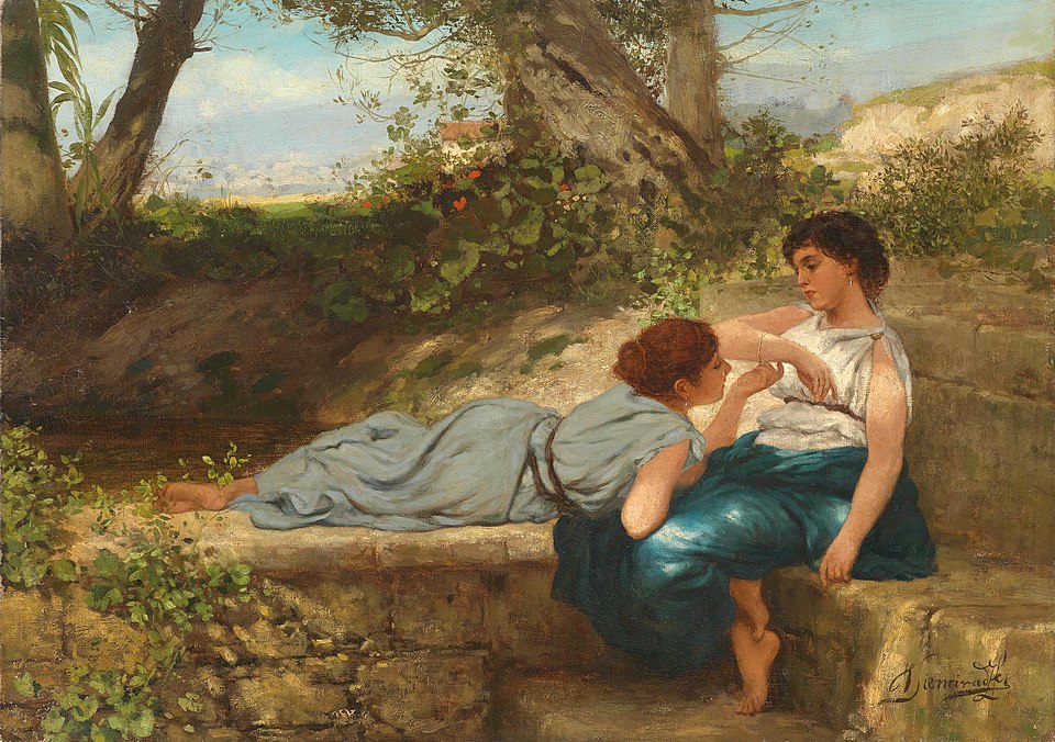 "Das Gesprach," by Henryk Siemiradzki.