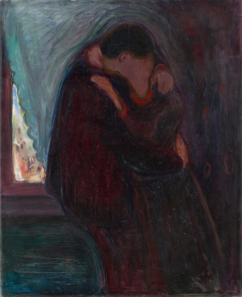 "The Kiss," by Edvard Munch.