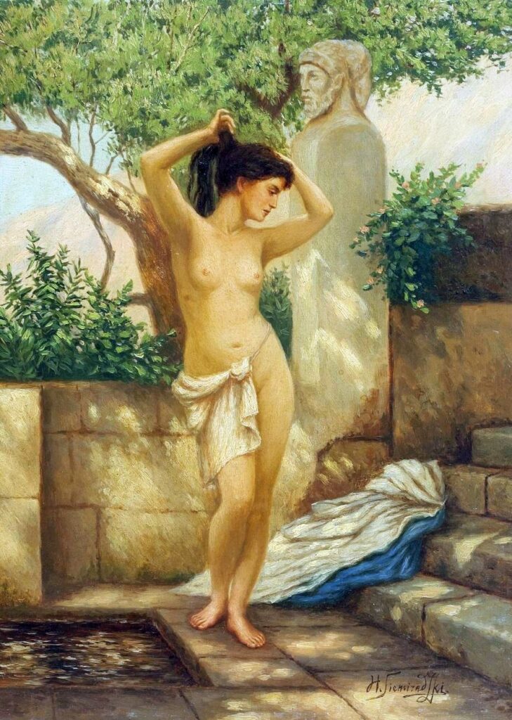 "Greek Woman By The Fountain," by Henryk Siemiradzki.
