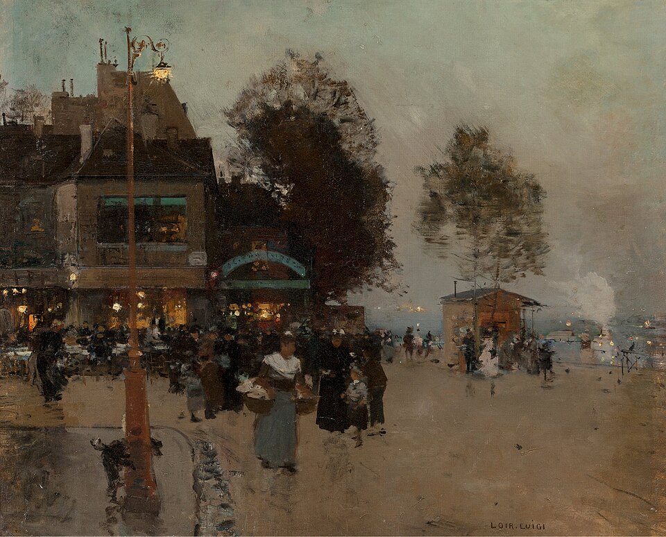 "La Guignette En Bord De Seine," by Luigi Loir.