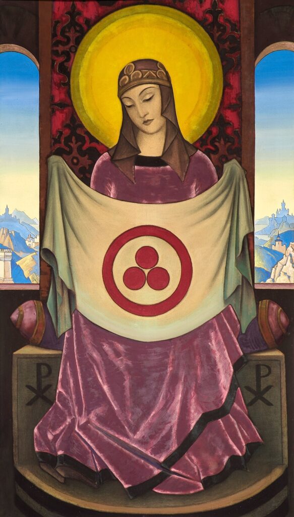 "Madonna Oriflamma," by Nicholas Roerich.
