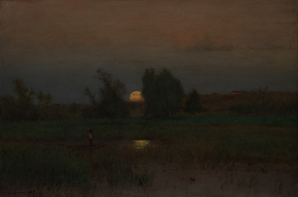 "Moonrise," by George Inness, 1887.