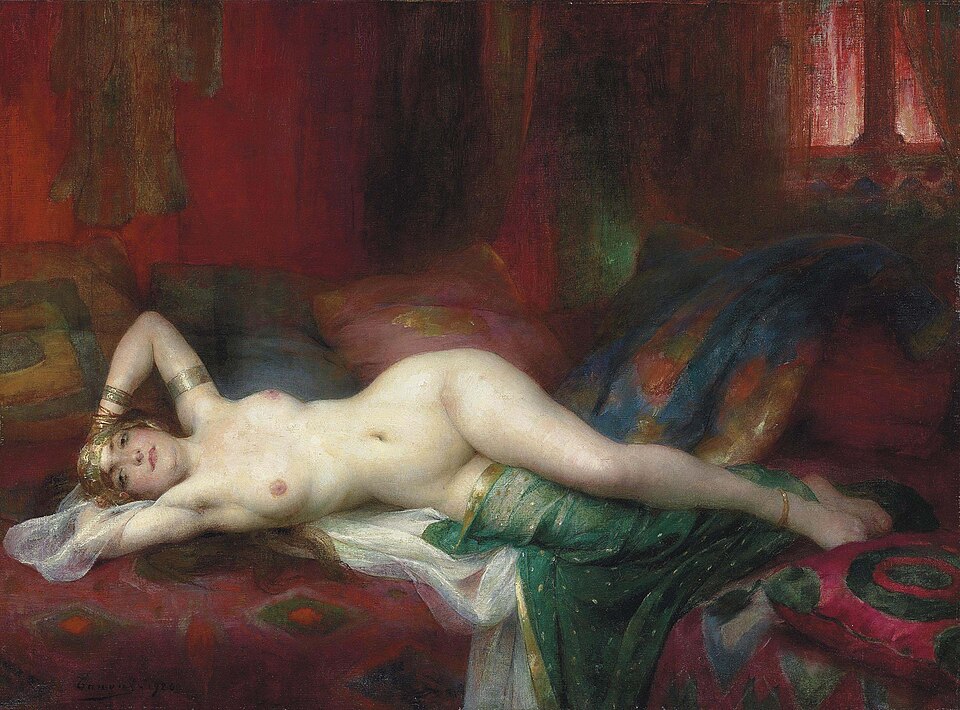 "Odalisque," by Adrien Henri Tanoux, 1920.