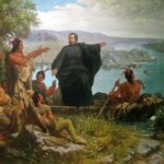 "Père Marquette And The Indians," by Wilhelm Lamprecth, 1869.