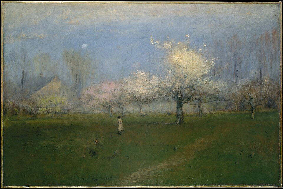 "Spring Blossoms, Montclair, New Jersey," by George Inness.