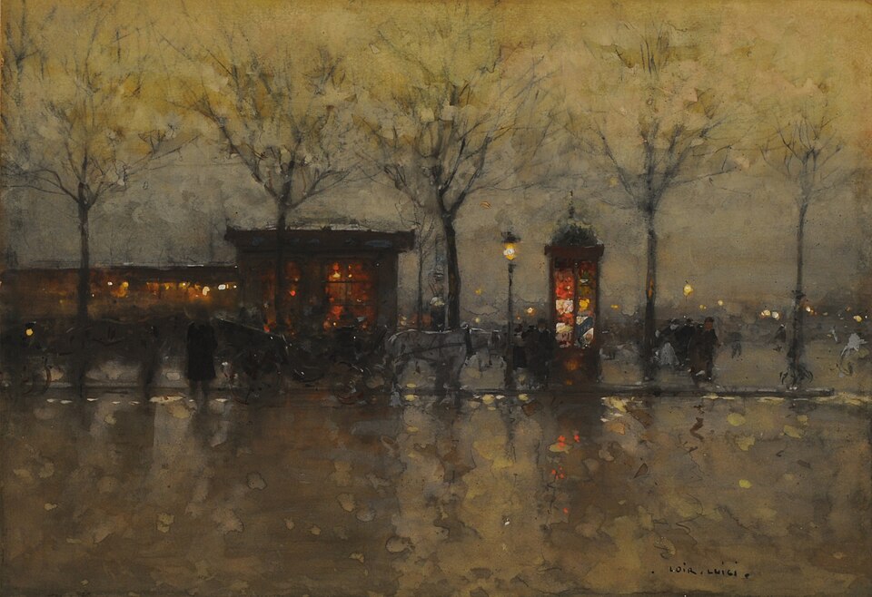 "Sur Le Quais De Paris," by Luigi Loir.