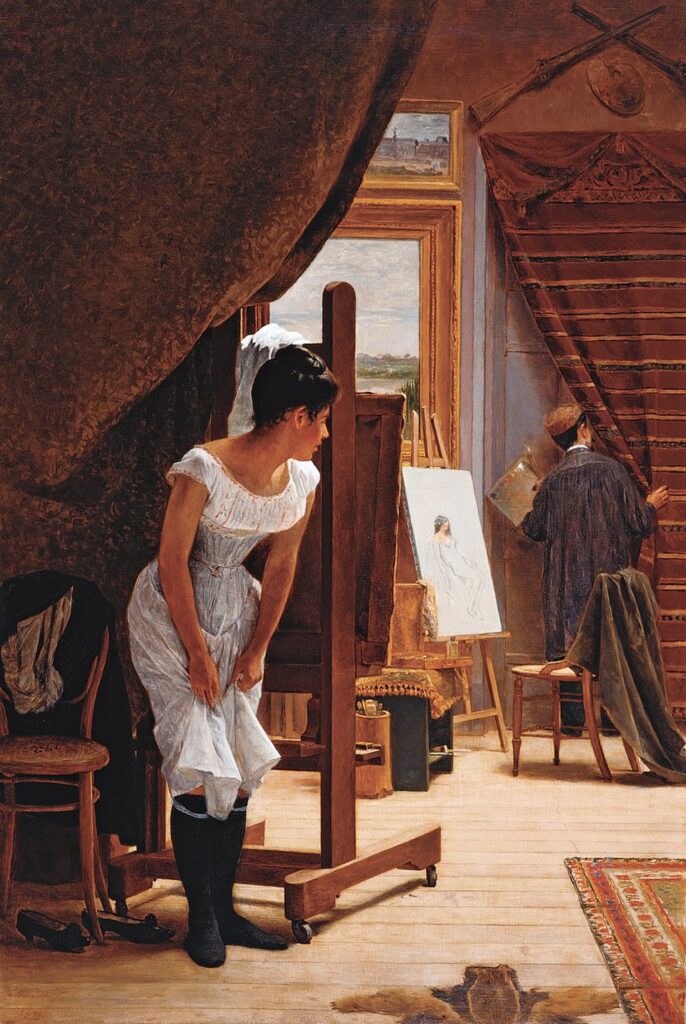 "The Inopportune," by Almeida Junior, 1898.