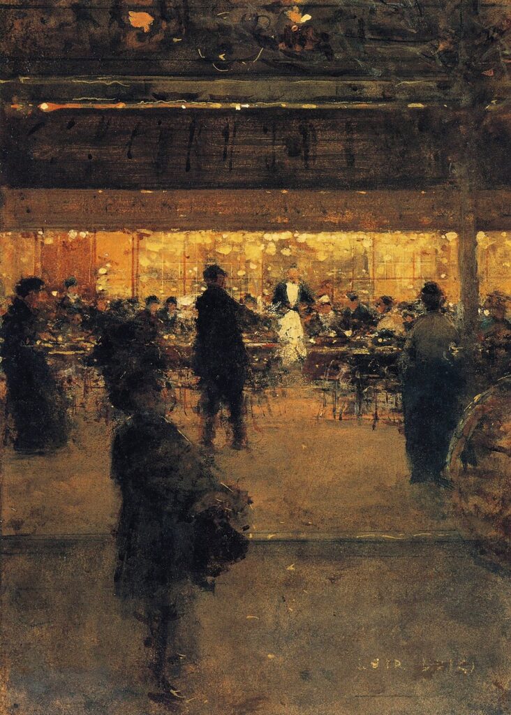 "The Night Café," by Luigi Loir.