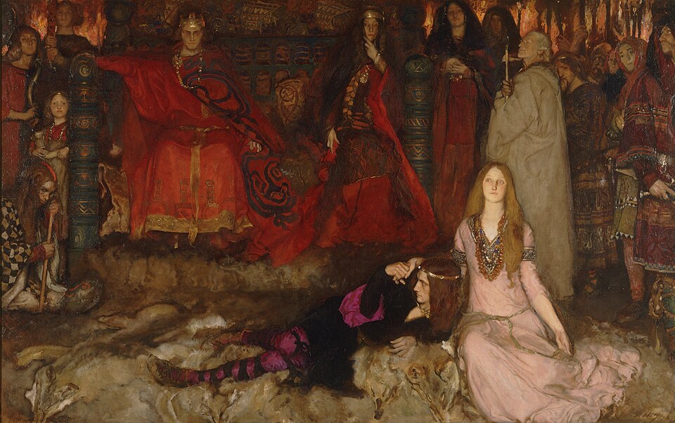 "The Play Scene In Hamlet," by Edwin Austin Abbey.