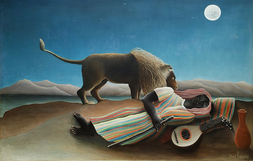 "The Sleeping Gypsy," by Henri Rousseau.