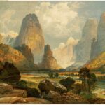"Valley Of Babbling Waters, Southern Utah," by Thomas Moran.