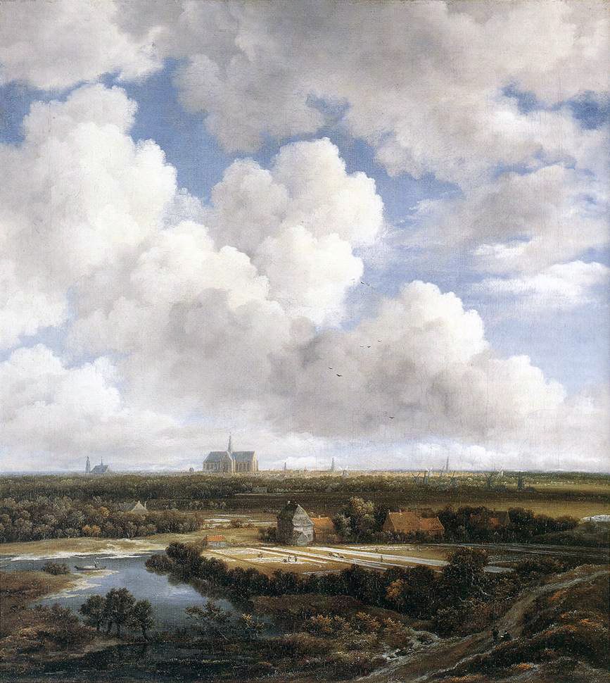 "View Of Haarlem With Bleaching Grounds," by Jacob Van Ruisdael.