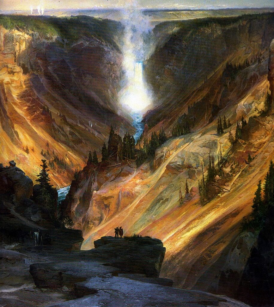 "Yellowstone Canyon," by Thomas Moran, 1872.