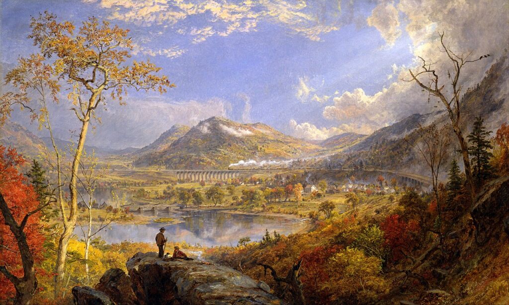 "Starrucca Viaduct, Pennsylvania," by Jasper Francis Cropsey.