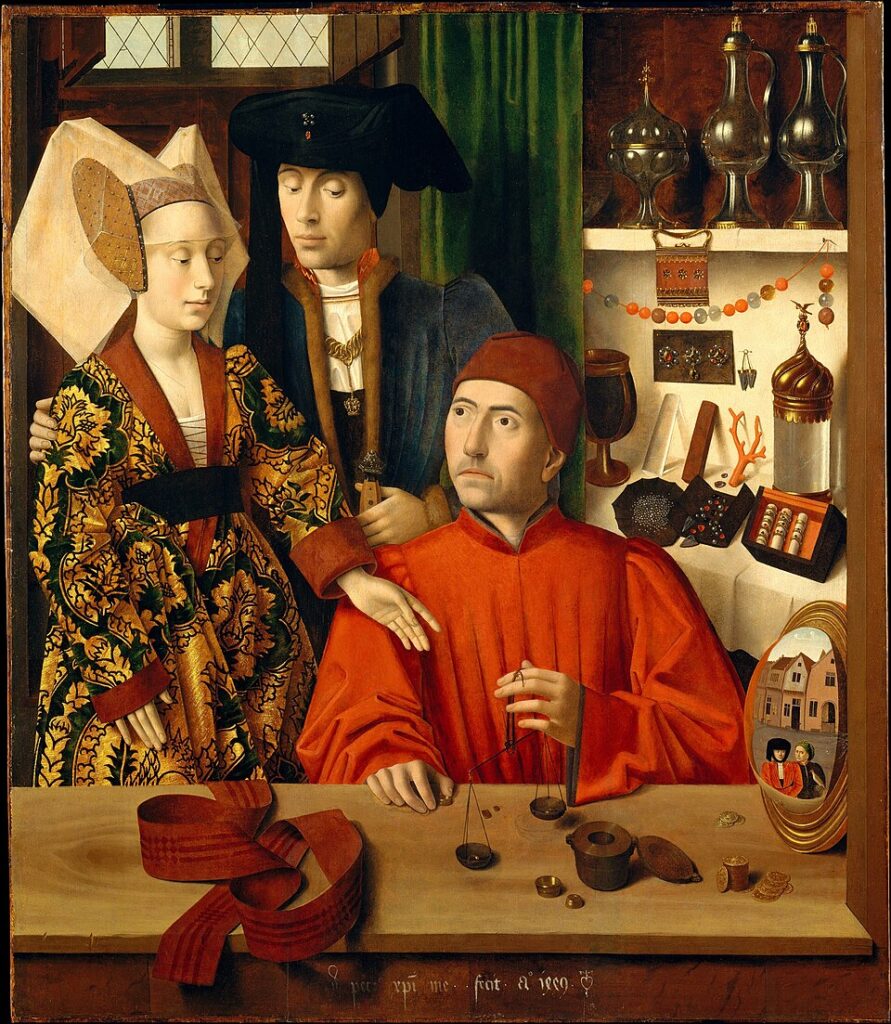 "Saint Eligius As A Goldsmith," by Petrus Christus.