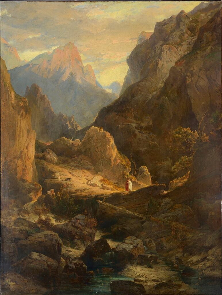 "Dante E Virgilio In Purgatorio," by Alexandre Calame.
