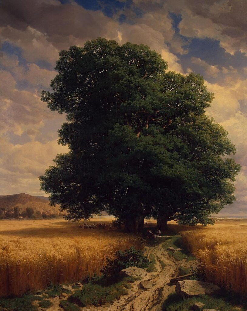 "Landscape With Oaks," by Alexandre Calame.