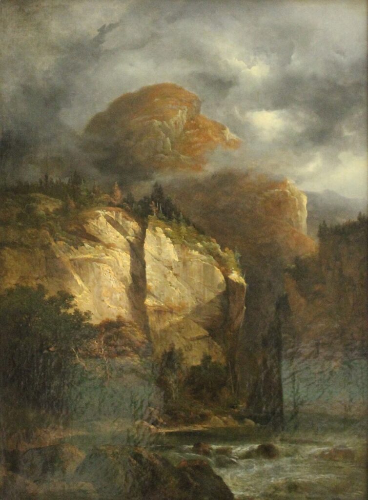 "Mountain Landscape," by Alexandre Calame.