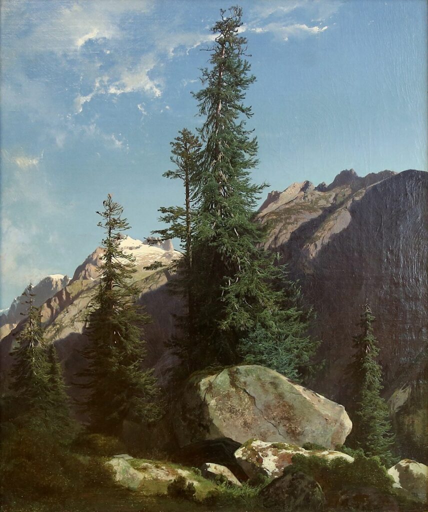 "Tannen An Der Handeck," by Alexandre Calame.
