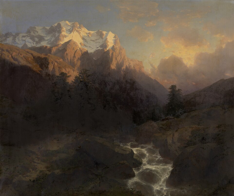 "De Wetterhorn," by Alexandre Calame.