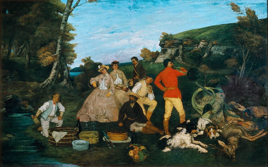 "The Hunt Breakfast," by Gustave Courbet.