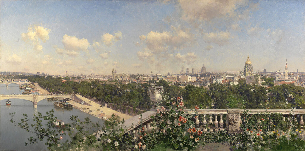"Vista De París Desde El Trocadero," by Martín Rico.