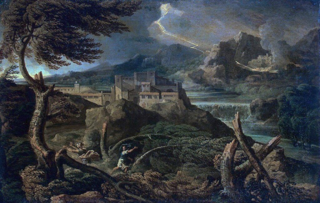 "Paysage A L'Eclair," by Gaspard Dughet.
