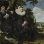 originally thought to show Hals and his wife, Lysbeth. But later scholarship showed it to be the Van der Laens. No known image of Lysbeth Hals exists.