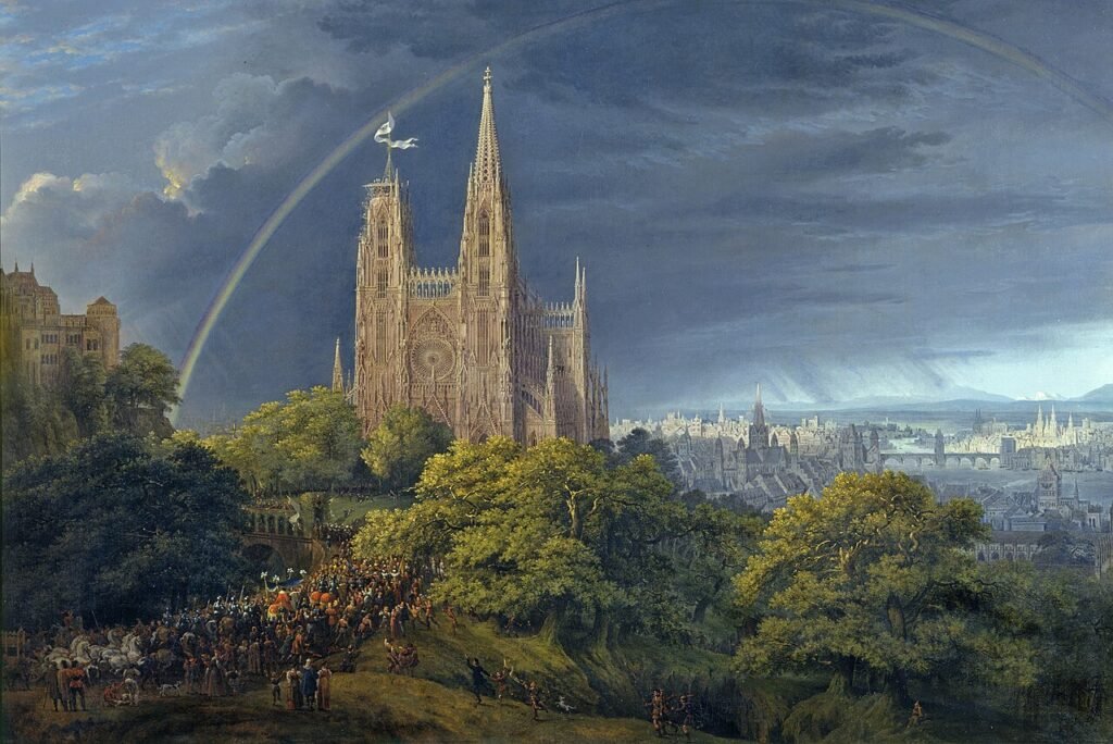 Inspiration: “Medieval City on a River,” by Karl Friedrich Schinkel