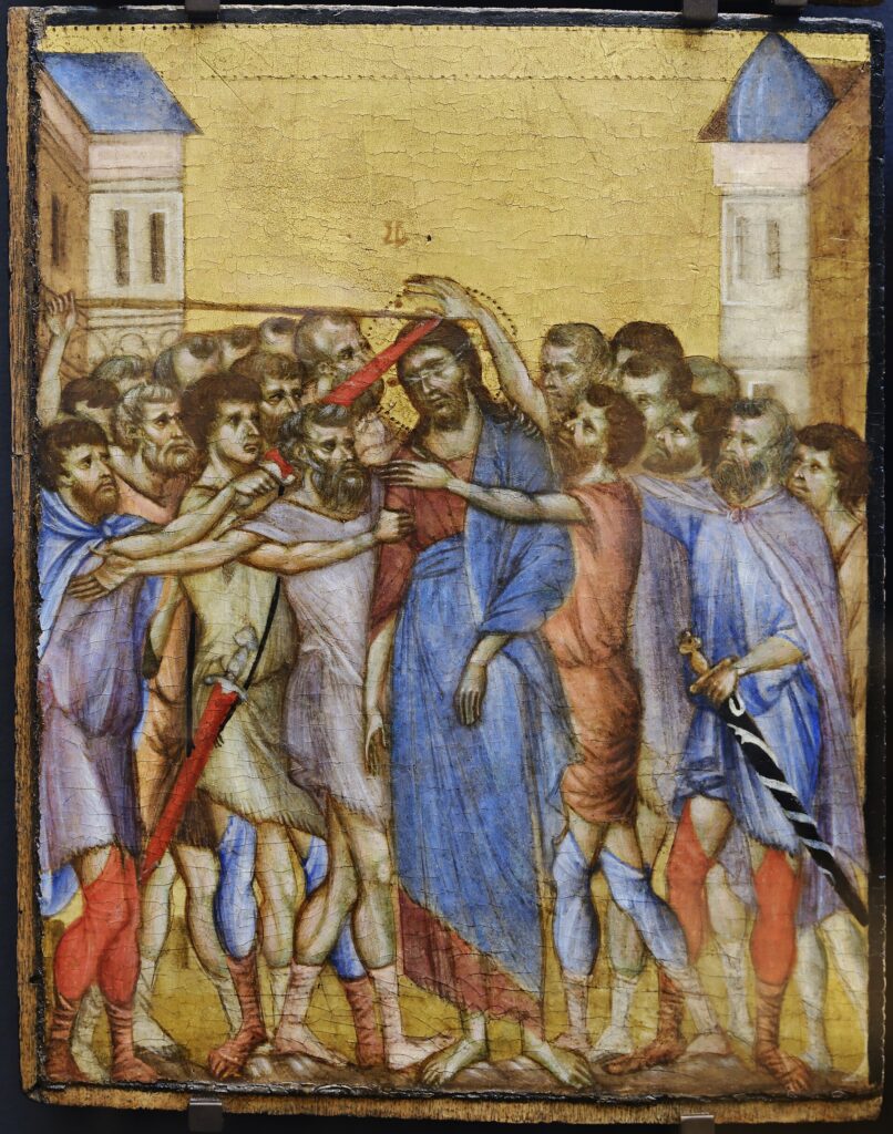 "The Mocking Of Christ," by Cimabue.